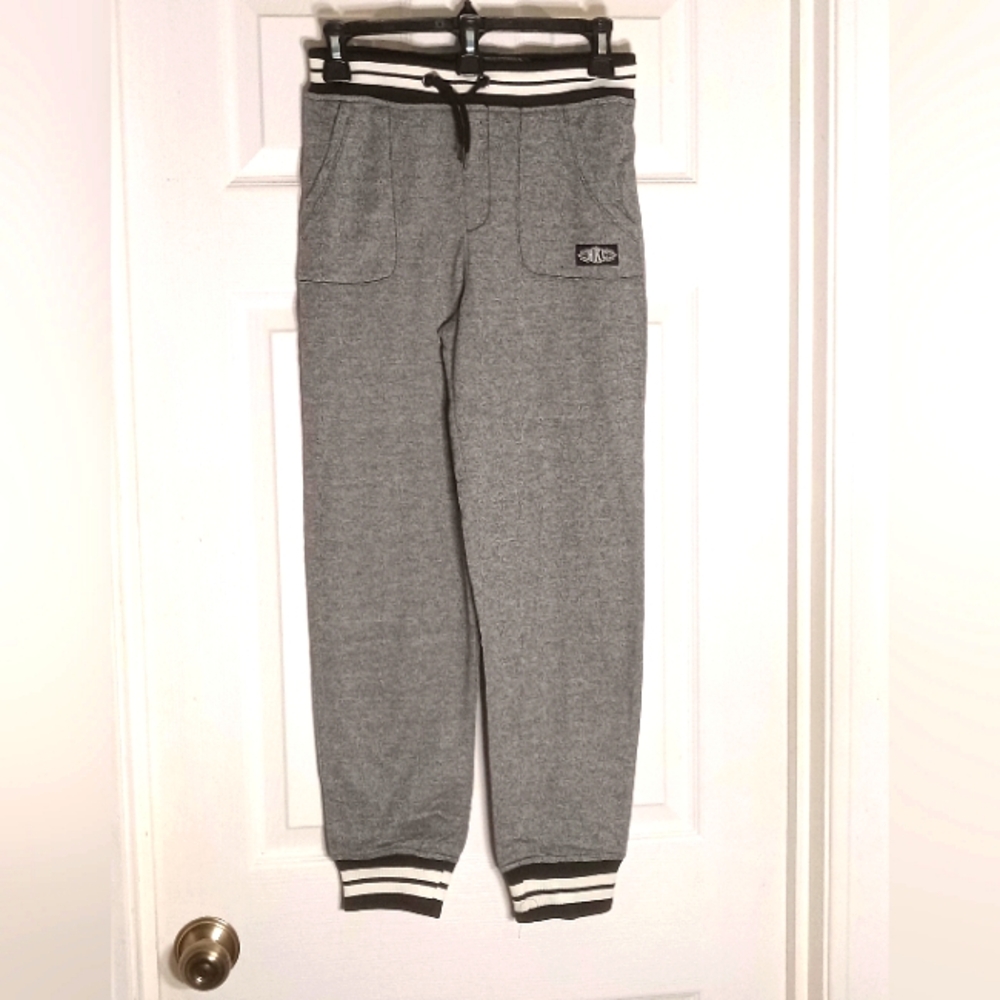 Boy's Jogger Sweatpants Brooklyn Cloth Large Gray